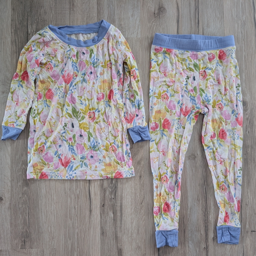 Little Sleepies Original Watercolor Blooms Two Piece Pajama Retired, 12-18m (X1)